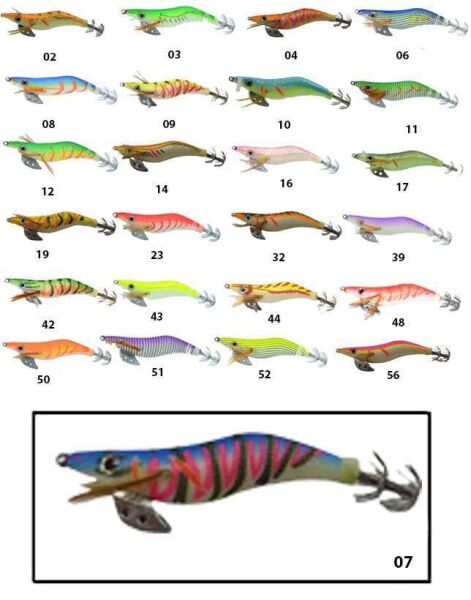 Captain 3017 Kalamar Zokası 10cm Wanted UV Squid Size 25 07
