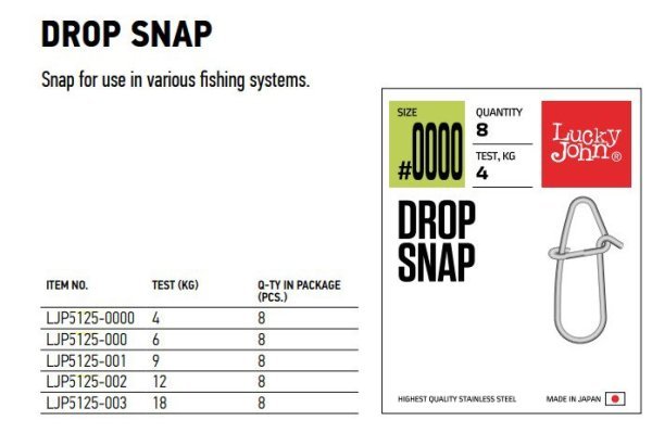 Lucky John Klips 5125 Drop Snap 000
