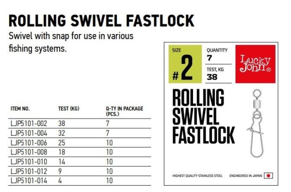 Lucky John Klips 5101 Rolling Fastlock 6
