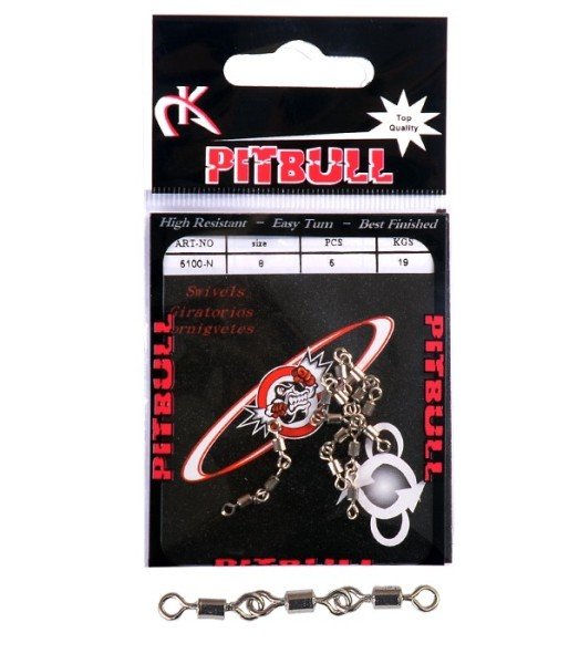 Pitbull 5100 3 Zincir Fırdöndü 5'li Paket Nikel 14