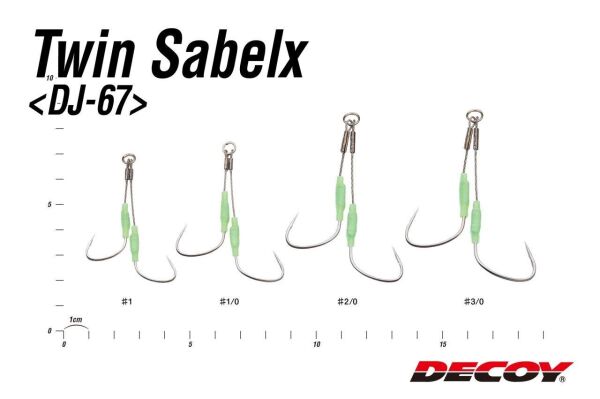 Decoy Dj-67 Twin Sabelx #1 Çelik Tel Asist İğne