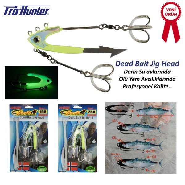 Bonito Dead Bait Jig Head 150g-03