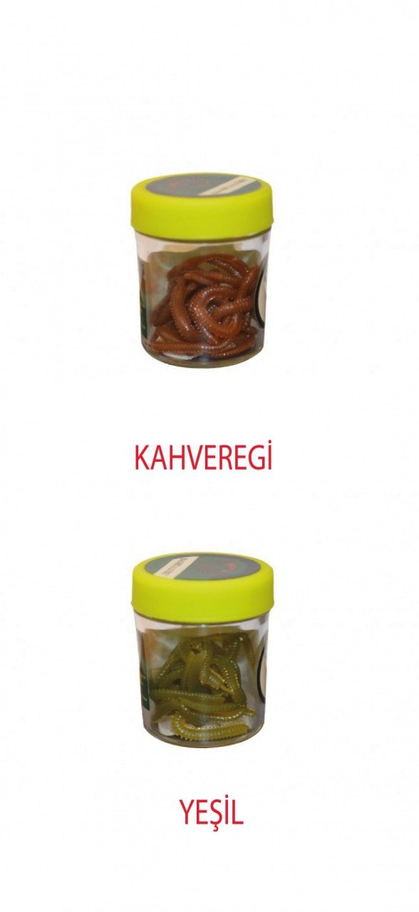 Captain 3562 Mad Bite Liquid Silk Worm Aromalı Silikon Suni Yem Kahverengi