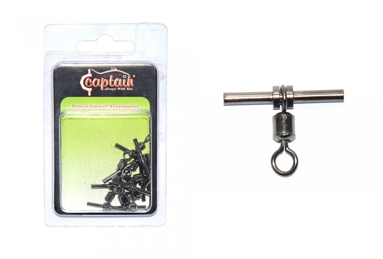 Captain 5127 Tube T Fırdöndü 10'lu Paket Black Nikel 10