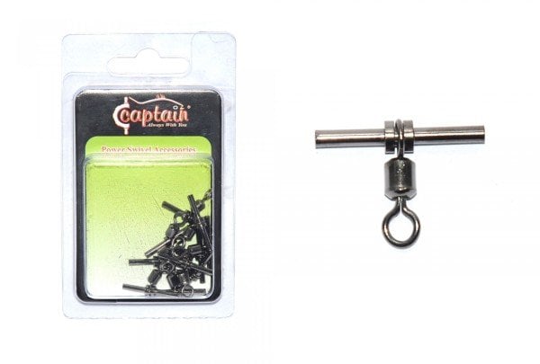 Captain 5127 Tube T Fırdöndü 10'lu Paket Black Nikel 5