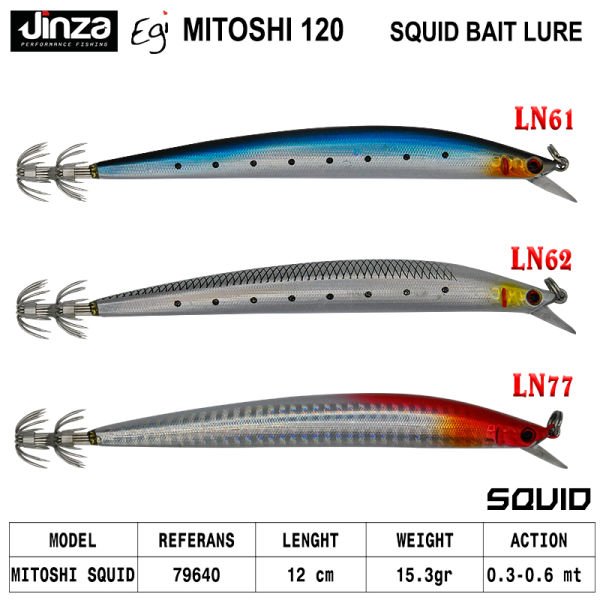 Jinza Mitoshi 120 mm 14.5 gr Kalamar Zokası LN61