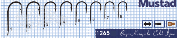 Mustad Olta İğnesi 1265 100lü