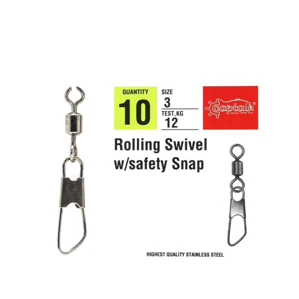 Captain 5028 Klips Safety 10lu Paket Black Nikel