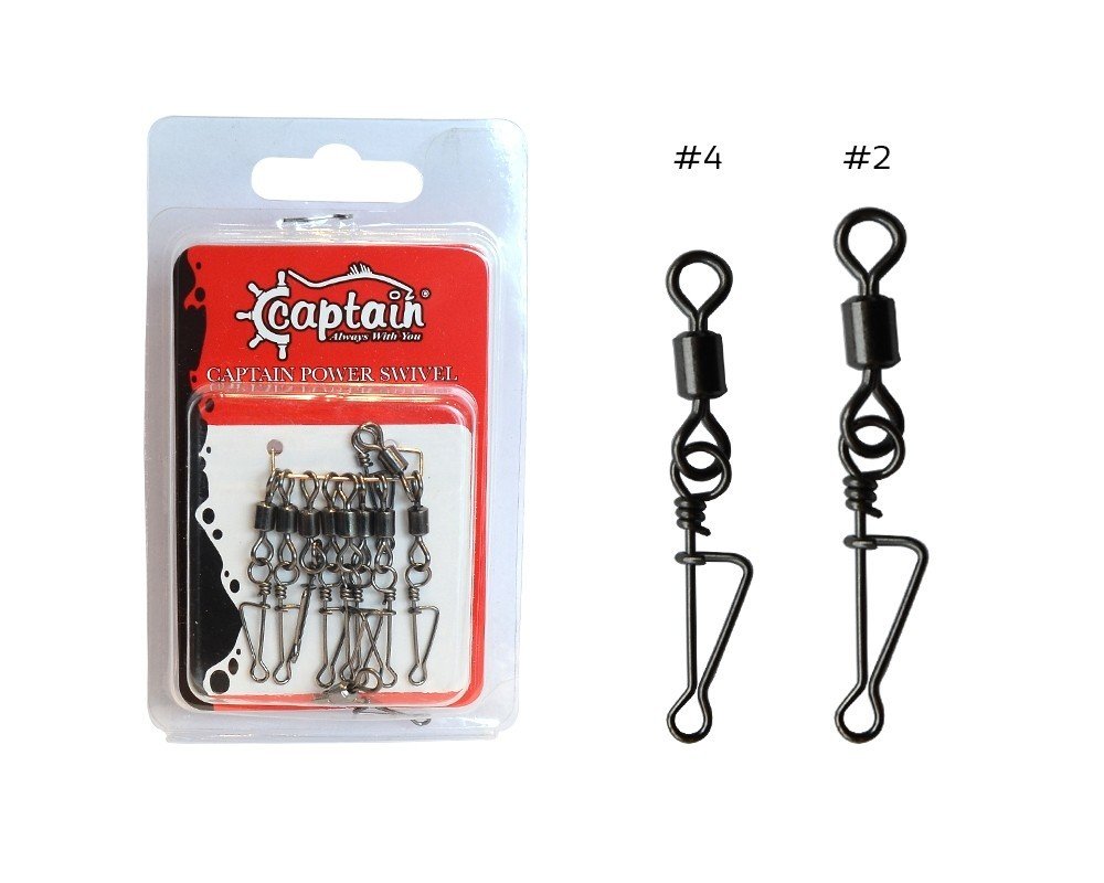 Captain 5035 Kilitli Klips Rolling 10'lu Paket Black Nikel