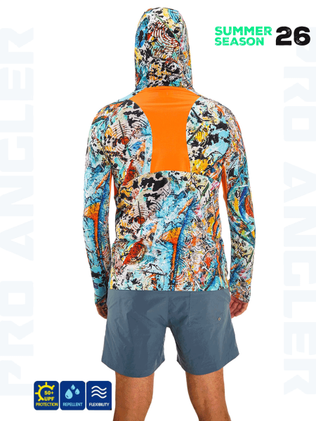 Fujin Rolla S26 BuffHoodie Makai Orange