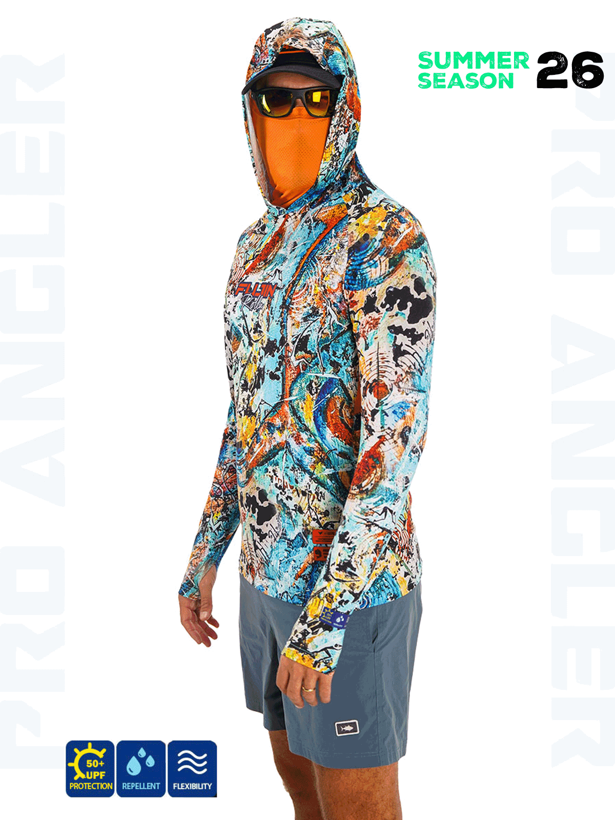 Fujin Rolla S26 BuffHoodie Makai Orange