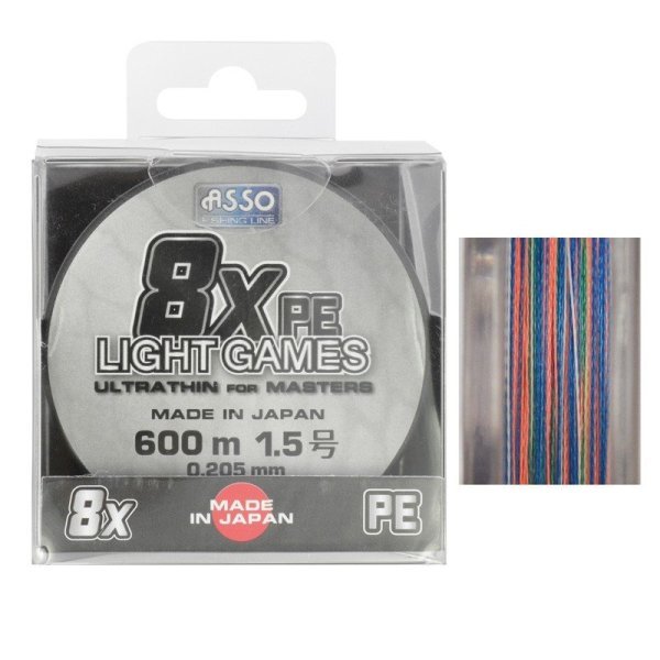 Asso Light Game 8 Örgü İp Misina Japan 150 MT No: 0,205MM / 150MT / 30,00 LB