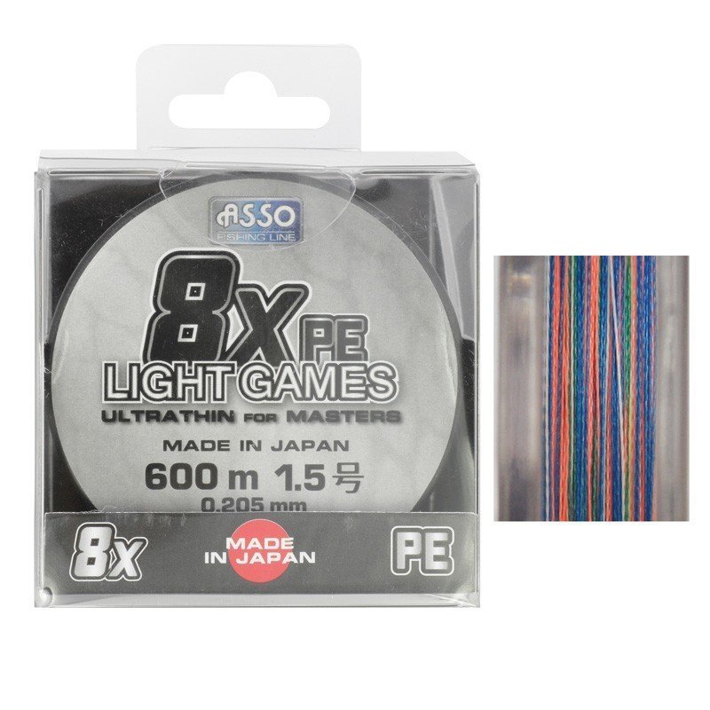 Asso Light Game 8 Örgü İp Misina Japan 150 MT No: 0,235MM / 150MT / 35,00 LB