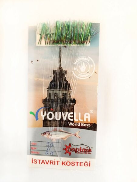 İstavrit Kösteği UV-GLOW Simli Youvella Kartonda 50 İğne 0.15 mm Köstek