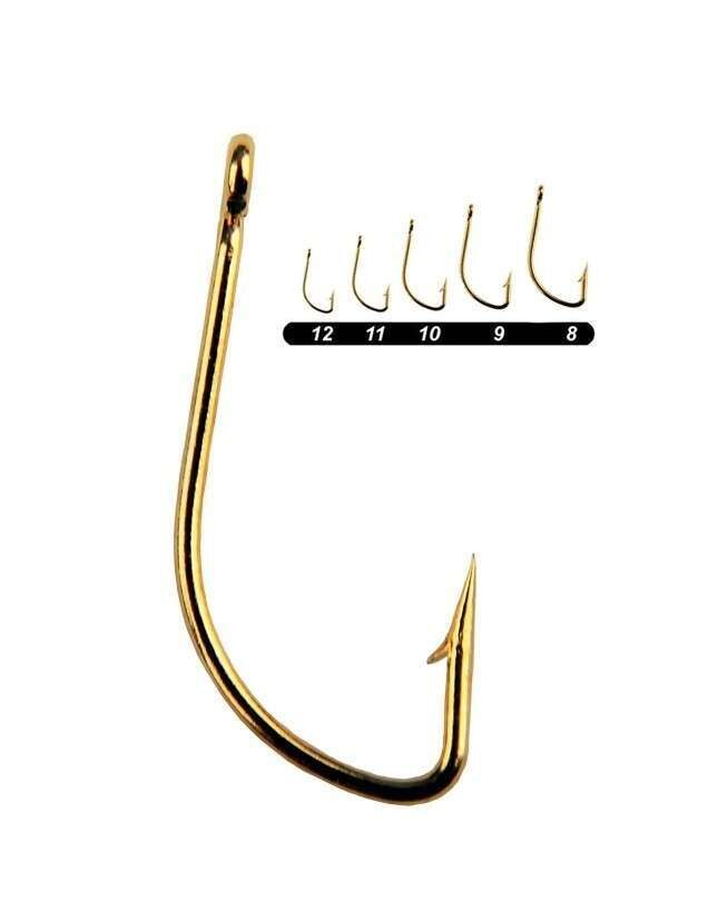 Youvella 16962 Delikli Düz Kısa Pala Olta İğnesi 100lü Kutu Sarı