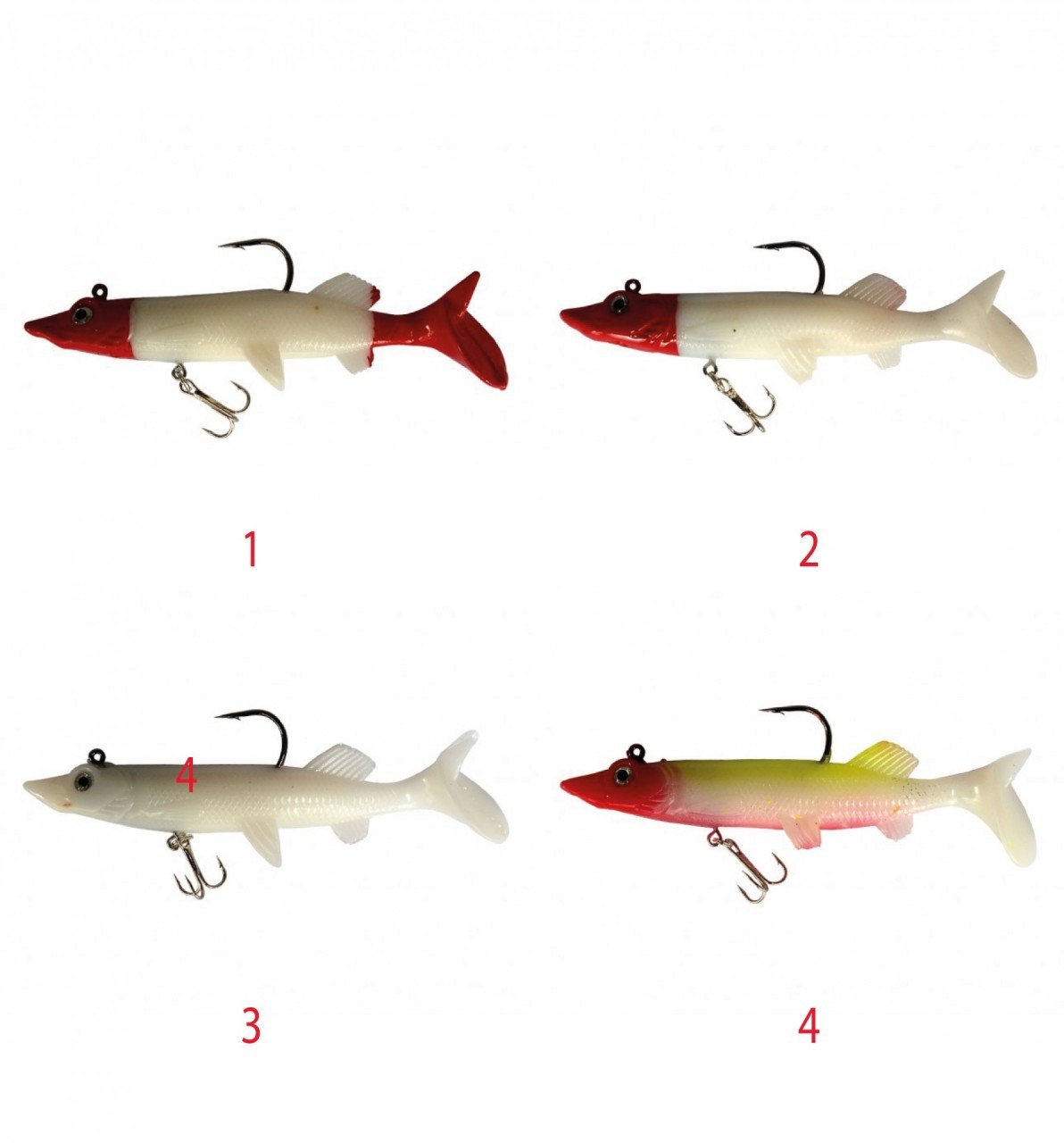 Captain 3552 Bobo Pike Soft 10cm Turna Silikonu Suni Balık 1
