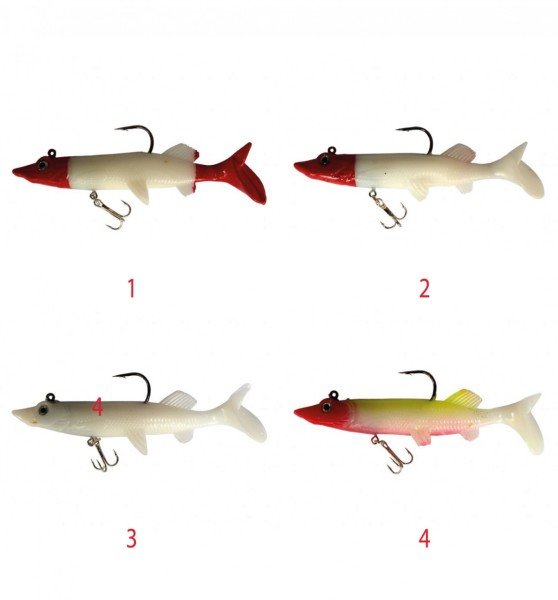 Captain 3552 Bobo Pike Soft 10cm Turna Silikonu Suni Balık 1