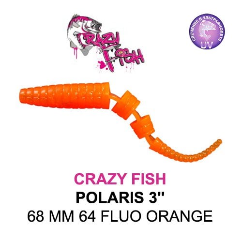 CRAZY FISH POLARIS 3 / 68 MM / COLOR: 64 FLUO ORANGE