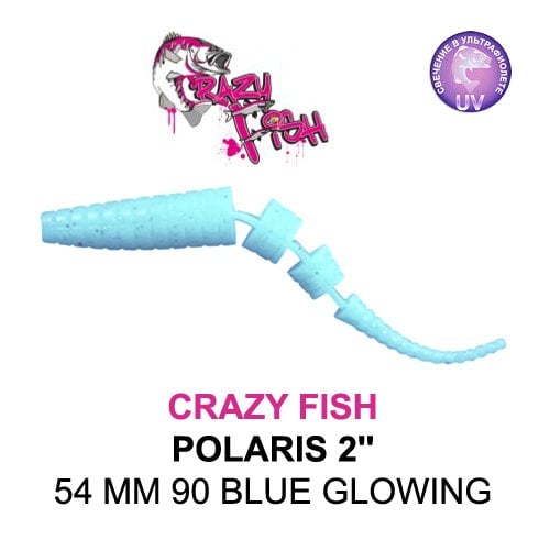 CRAZY FISH POLARIS 2 / 54 MM / COLOR: 90 BLUE GLOWING