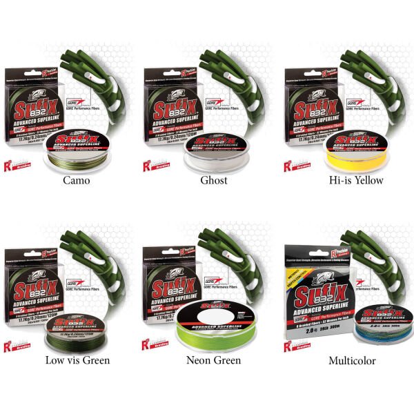 Sufix 832 Advanced İp Misina NEON LIME - 0.20MM - 120MT - 13.5KG
