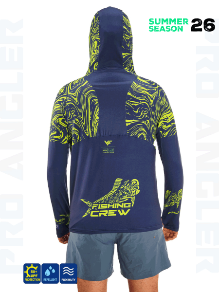 Fujin Pro Angler S26 Hooded Izohips Blue Green