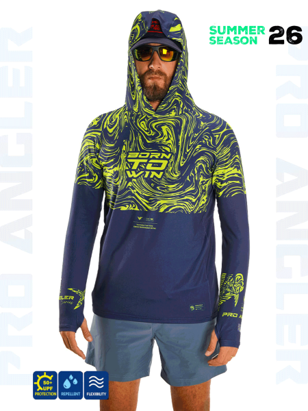 Fujin Pro Angler S26 Hooded Izohips Blue Green