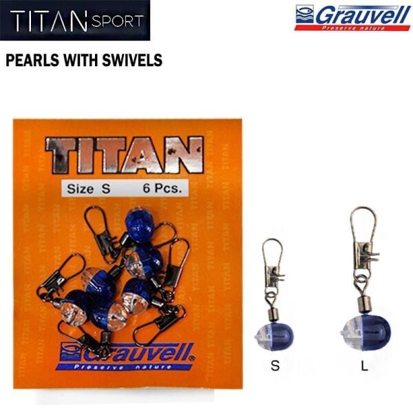 Titan Bead Pearl Swivel 6'lı Paket Fırdöndü S