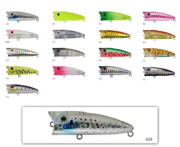 Zipbaits Popper Tiny 48mm Su Üstü Poping 3.7gr LRF Sahtesi 428