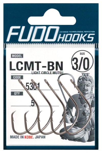 Fudo 5301 Light Circle Mutsu Black Nikel İğne 1/0