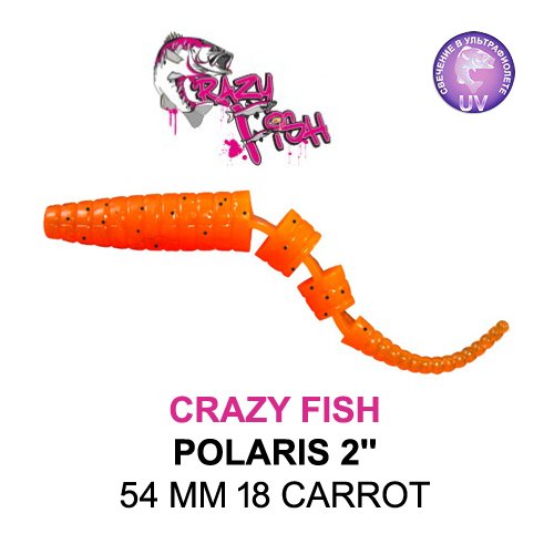 CRAZY FISH POLARIS 2 / 54 MM / COLOR: 18 CARROT