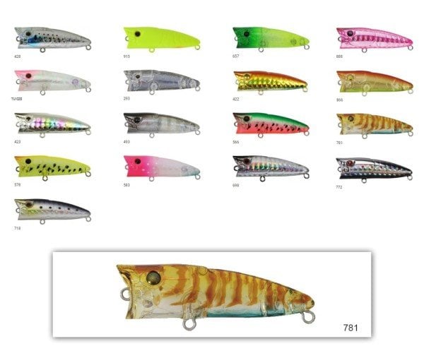 Zipbaits Popper Tiny 48mm Su Üstü Poping 3.7gr LRF Sahtesi 781
