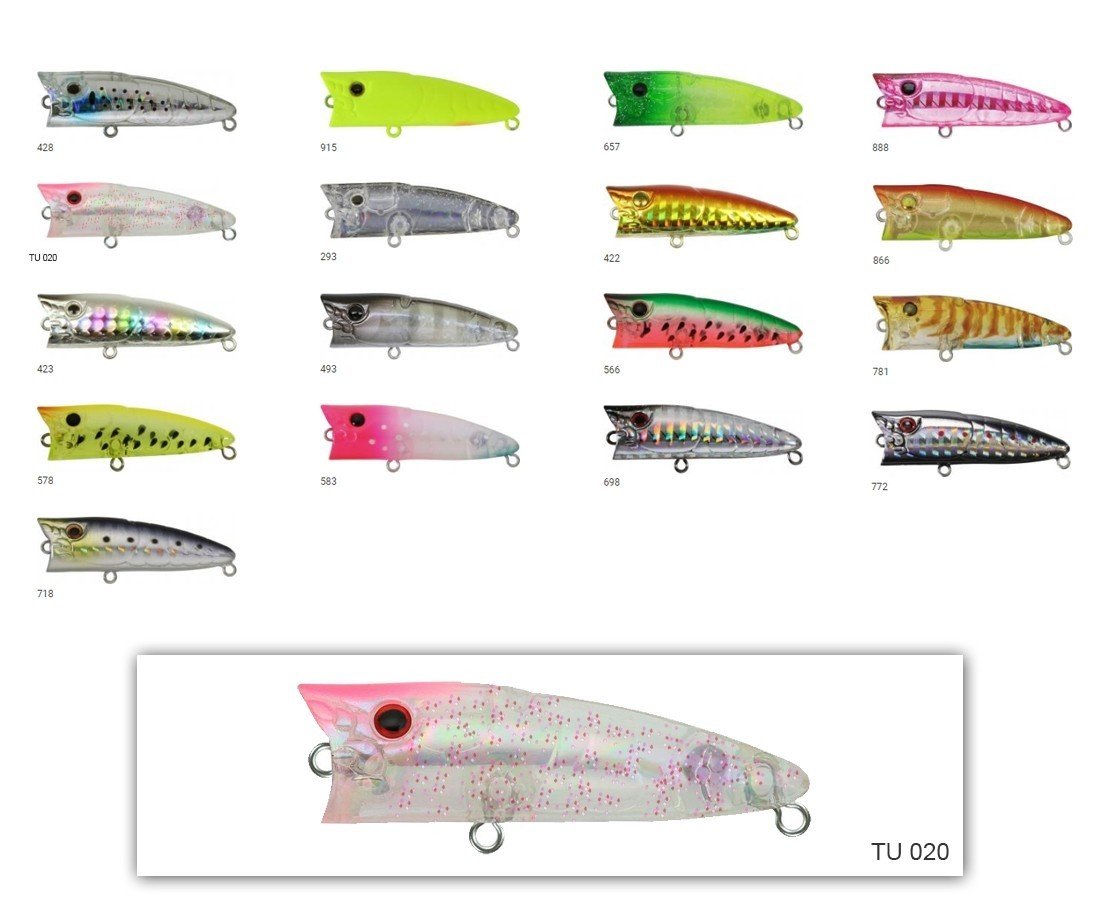 Zipbaits Popper Tiny 48mm Su Üstü Poping 3.7gr LRF Sahtesi TU 020