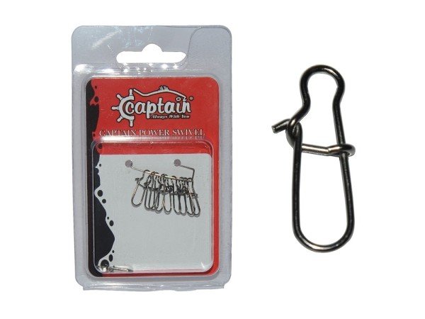 Captain 5015 Sahte Balık Klipsi Snap İnox 10'lu Paket Black Nikel 00