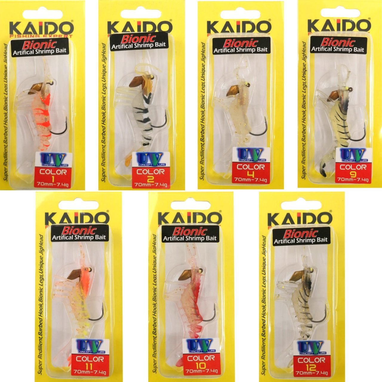 LC70S Shrimp Bait Karides 70mm 7.4g