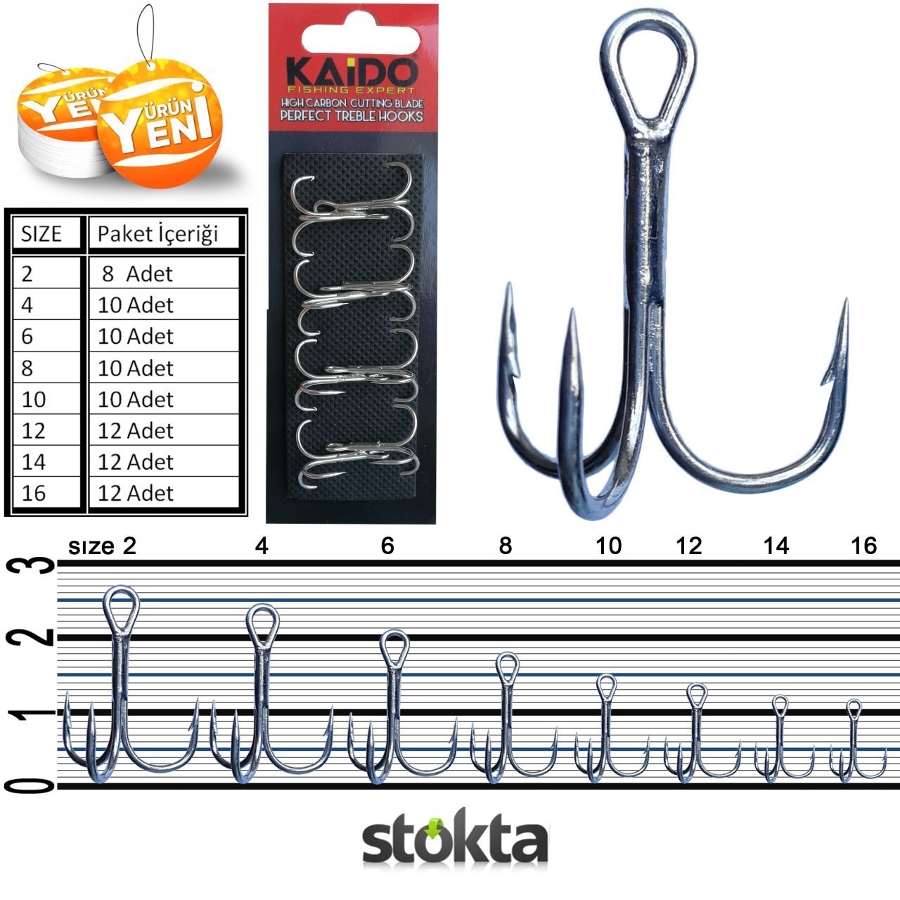 Kaido 9882 Üçlü Çarpma İğne 10