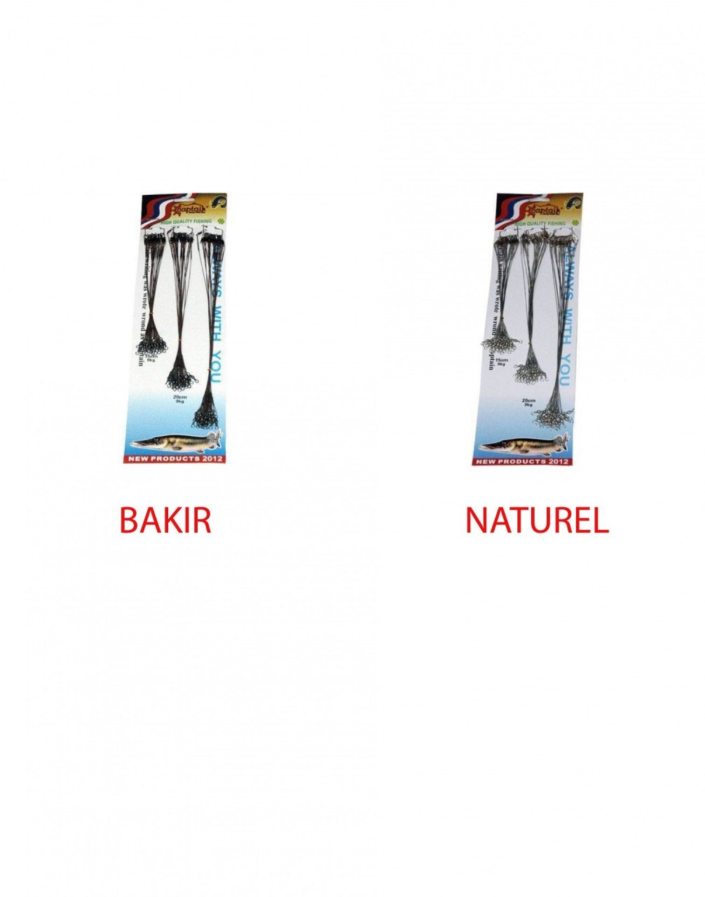 Captain 2915 Çelik Tel Kartela Set 5 Kat 9 kg Çeker 60'lı Paket