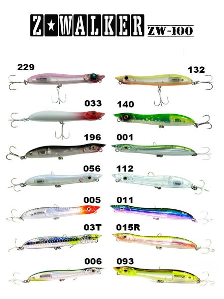 Fujin Z-Walker 100mm 11gr Su Üstü Maket Balık 
