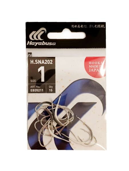 Hayabusa HSNA 202 Dövme Canlı Yem İğnesi 15li Paket Nikel