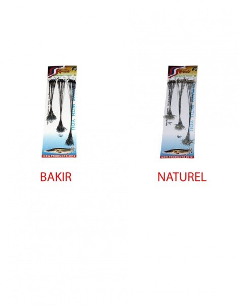 Captain 2915 Çelik Tel Kartela Set 5 Kat 9 kg Çeker 60'lı Paket Bakır