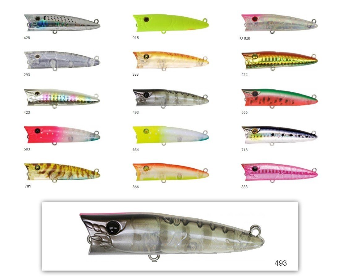 Zipbaits Popper 68mm Su Üstü Poping 8.3gr Maket Balık 493