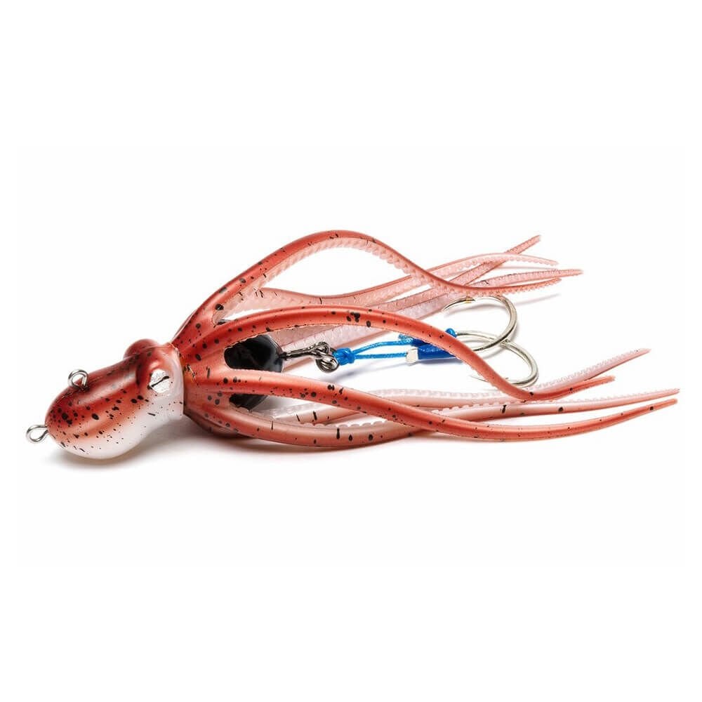 Mustad Inkvader Octopus Jig Sahte Yem RED - RED - 120GR