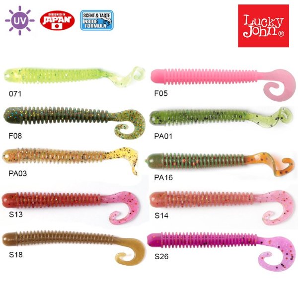 Lucky John Ballist 3.3'' (8.38 cm) 8P Silikon Yem PA01