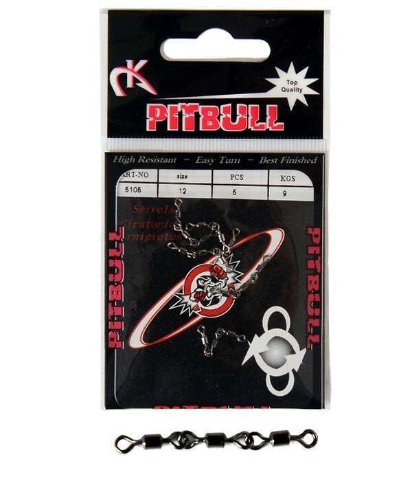 Pitbull 5105 3 Zincir Fırdöndü 5li Paket Black Nikel Standart - 14