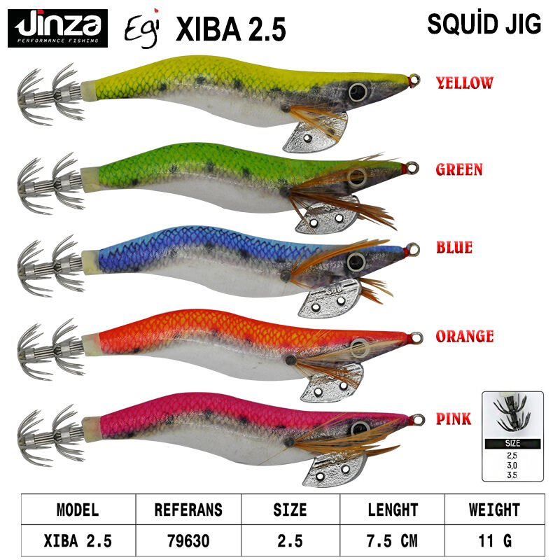 Jinza EGI Xiba 75 mm 11 gr Kalamar Zokası Orange