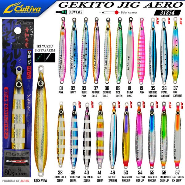 Cultiva   31854 Gekito Jig Aero 80g 13.5cm