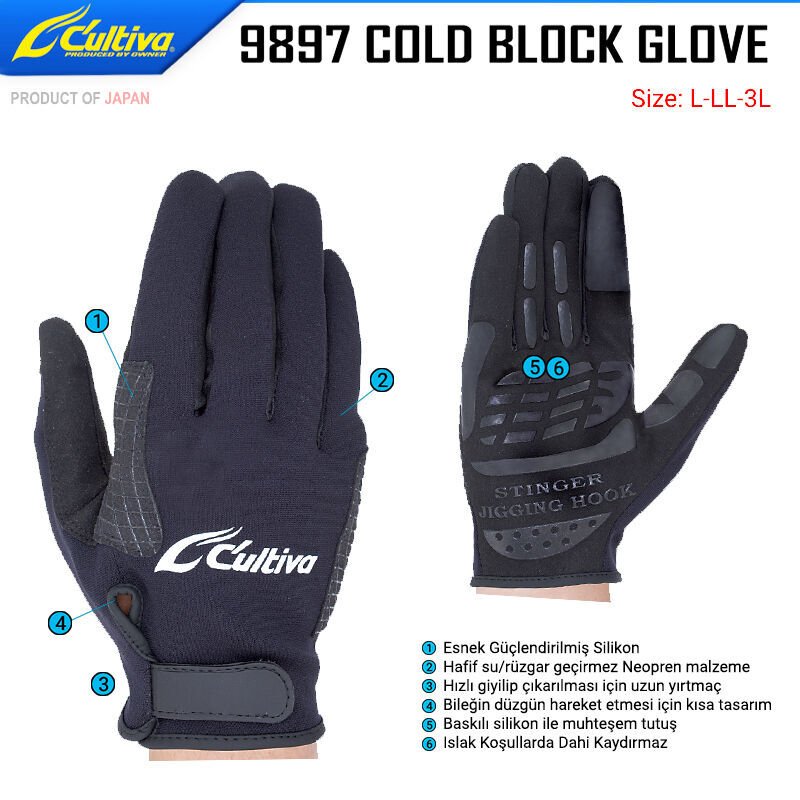 Cultiva 9897 Cold Block Glove LL