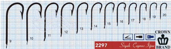 Crown Olta İğnesi 2297 100lü Standart - NO:19