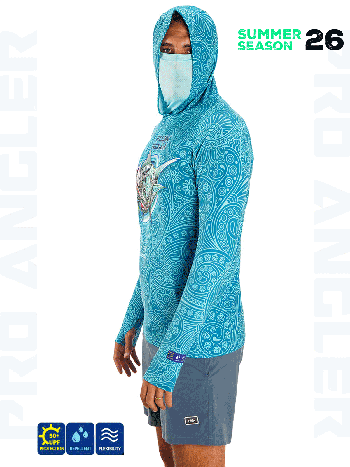 Fujin Rolla S26 BuffHoodie Swordfish Mint