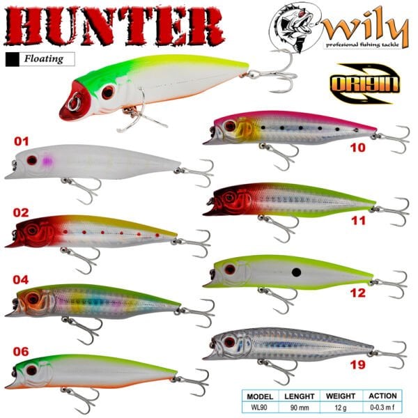 Wily Hunter 9 cm Maket Balık 12 gr (0-0.3M) 12