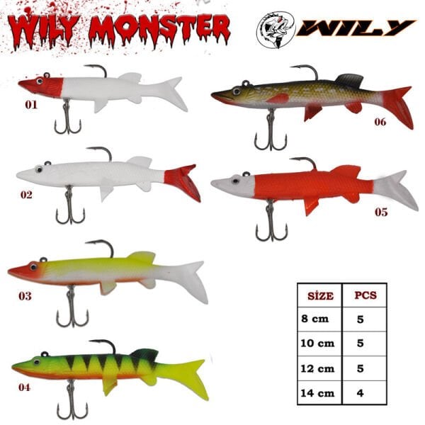Wily Monster Turna Silikon 12 cm